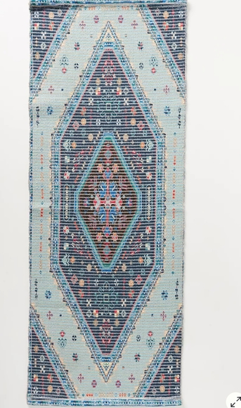 Anthropologie Other - Anthropologie Handwoven Cary Runner Bath Mat- multi-colored